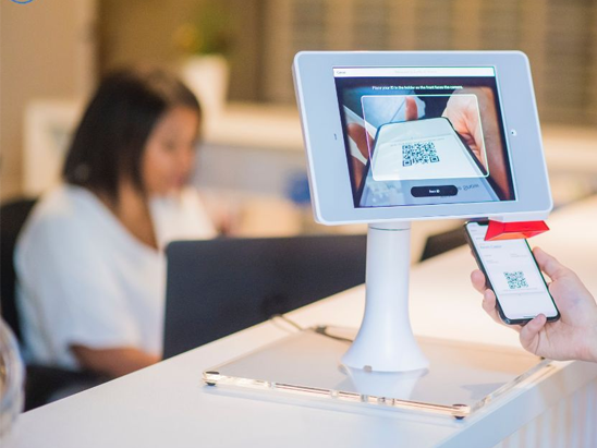Visitor Management System in use